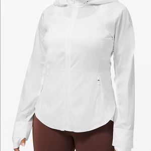 Lululemon Running Mesh Jacket, White, Size 12
